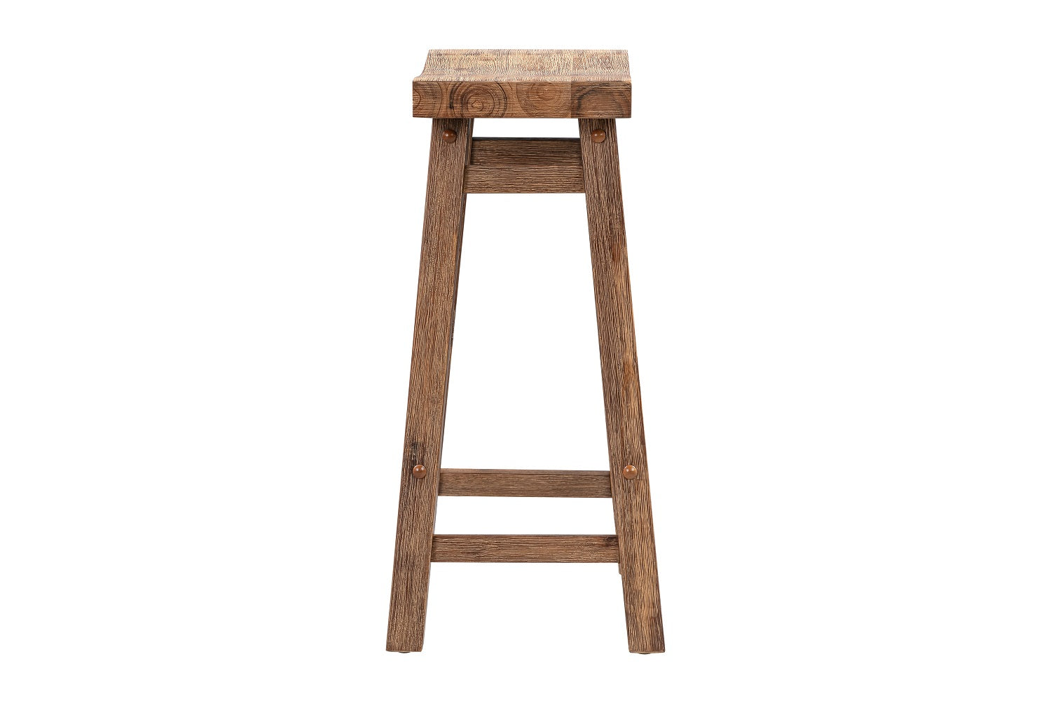 Sonoma Saddle Seat Counter Stool, Barnwood Wire-Brush, Counter Height, Single