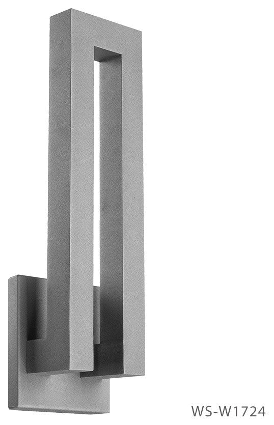 Modern Forms Forq LED Wall Light, Graphite, 24"