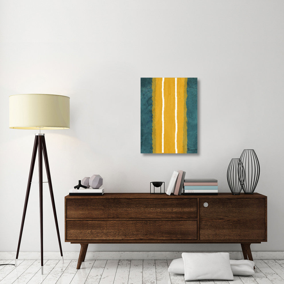 "Green And Yellow Abstract Theme 2" Fine Art Print
