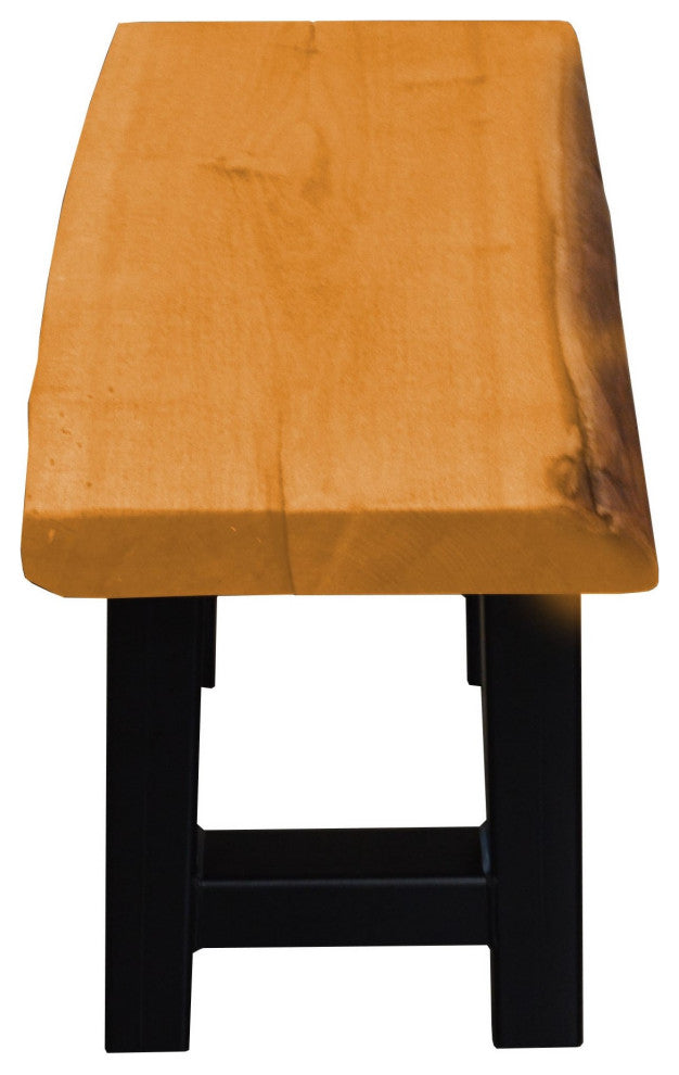 Live Edge Locust Ridgemont Bench, Natural Stain, 2 Foot