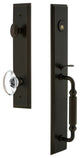 Carre' 1-Piece Dummy Handleset, F Grip and Provence, Timeless Bronze, 849161