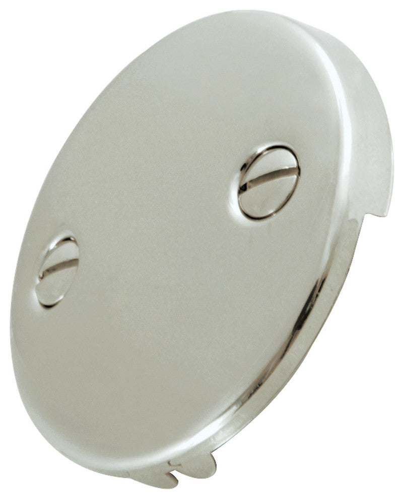 Kingston Brass Bathtub Overflow Plate, Polished Nickel