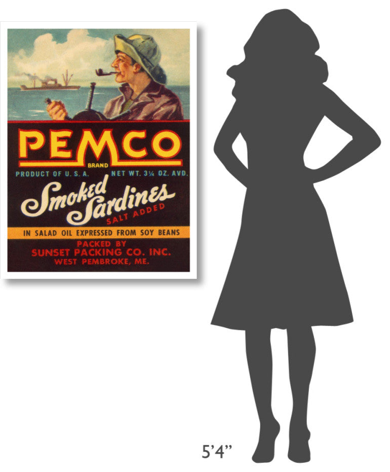 "Remco Smoked Sardines" Digital Paper Print by Retrolabel, 29"x38"
