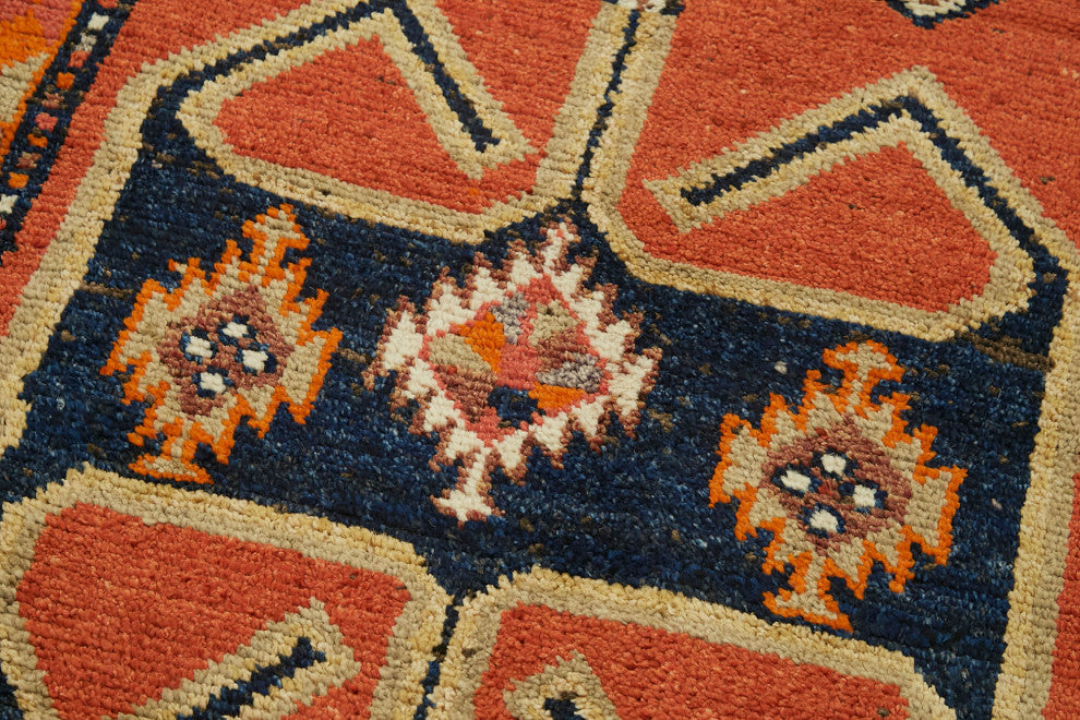 Rug N Carpet - Handmade Oriental 3' 5" x 12' 1" One-of-a-Kind Runner Rug