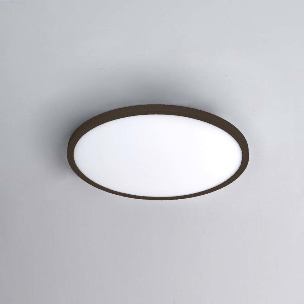 Round LED 11" Flush Mount 3000K, Bronze