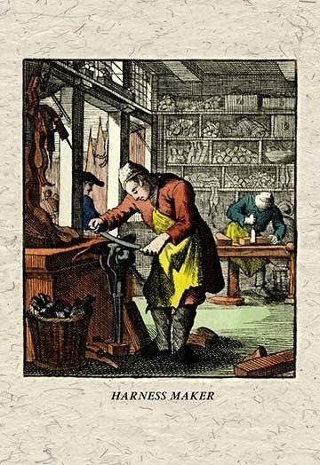 Harness Maker - Framed Paper Poster 20" x 30"