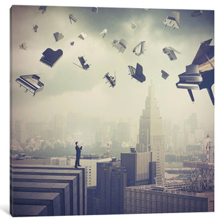 "Last Symphony" by Evgenij Soloviev, Canvas Print, 26"x26"