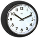 9.5" School Wall Clock Black