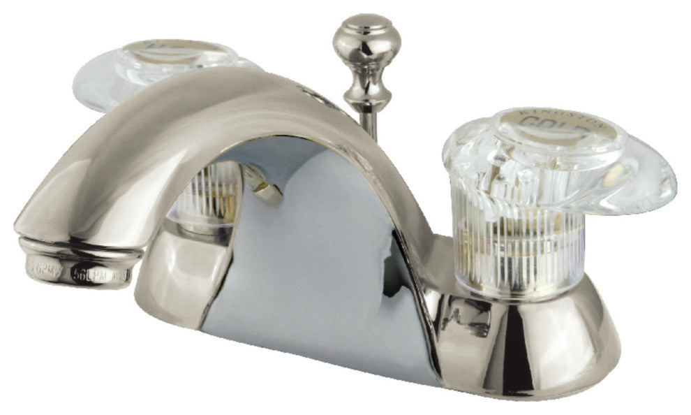 Kingston Brass 4" Centerset Bathroom Faucet, Brushed Nickel