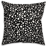 Black and White Bean Throw Pillow- 18x18