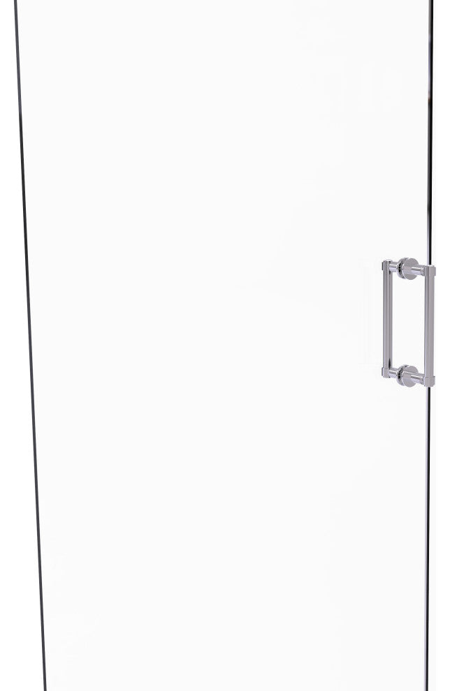 Contemporary 8" Back to Back Shower Door Pull, Polished Chrome