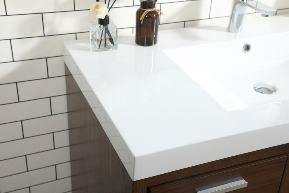 Walker 42" Single Bathroom Vanity, Walnut