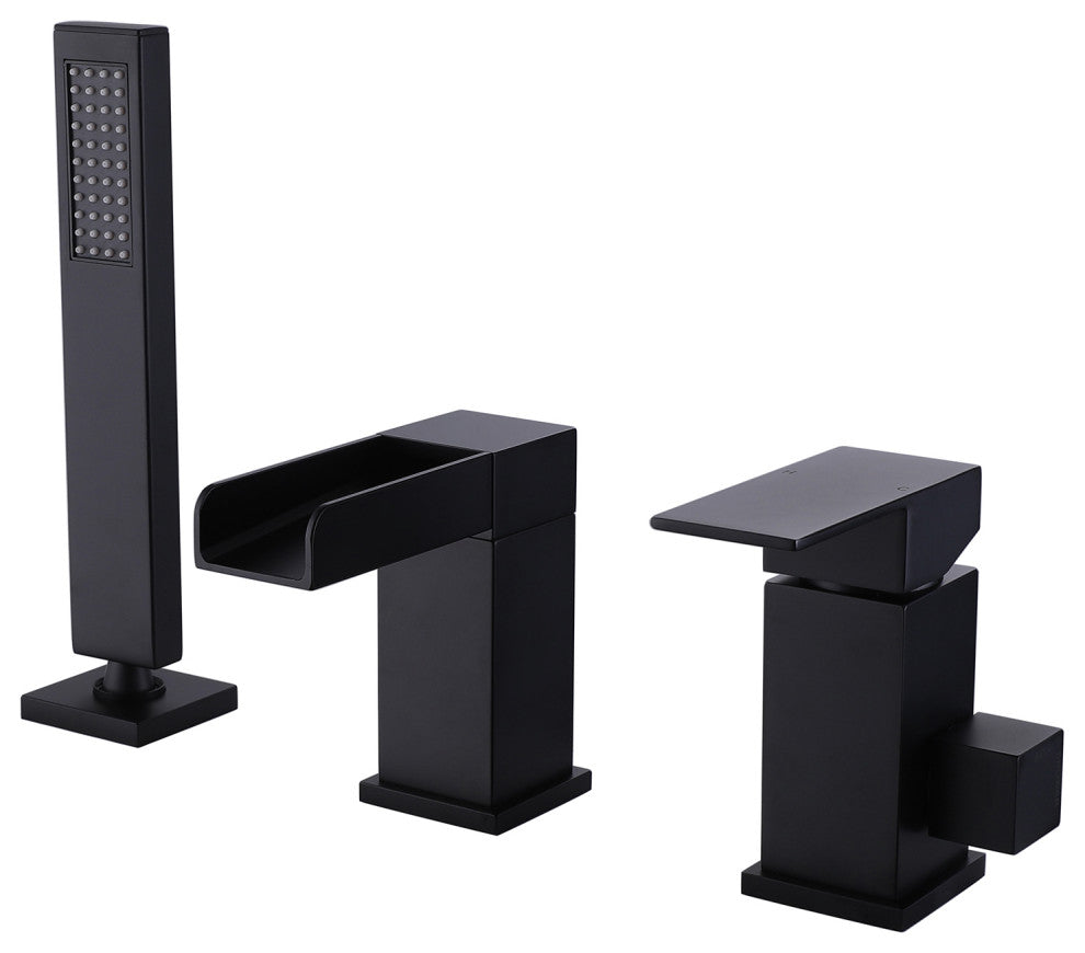 Deck Mounted Bathtub Faucet with Hand Shower