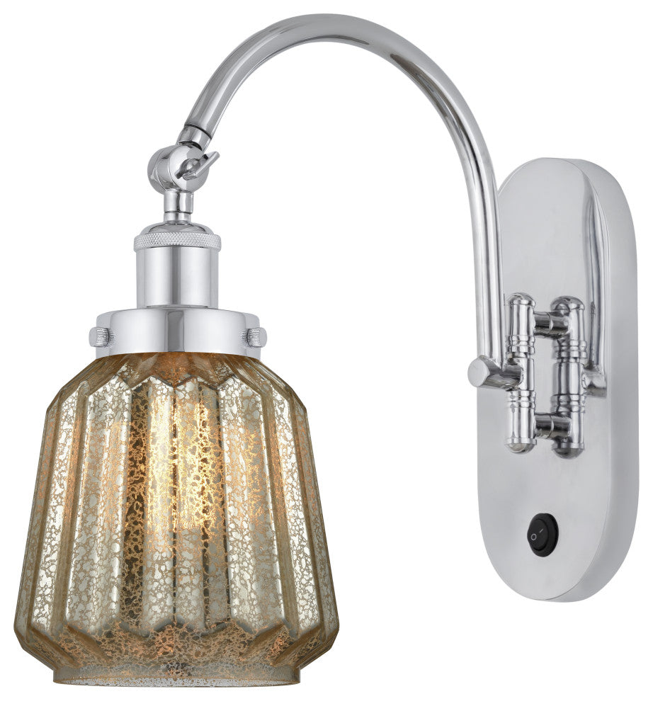 Innovations 918-1W-PC-G146 1-Light Sconce, Polished Chrome
