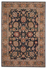 Kindred-Peshawar Woven Area Rug, Navy, Rectangle, 5'3"x7'10"