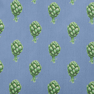 Artichokes Pattern Decorative Throw Pillow, Cornflower, 18"x18"
