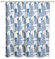 Blue Cat Pattern 71"x74" Shower Curtain