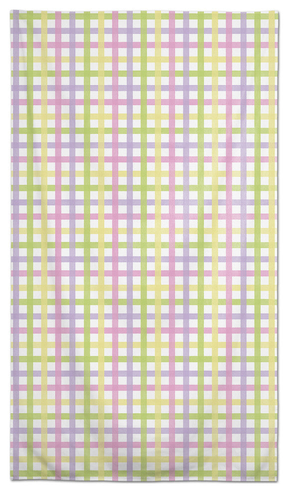 Pastel Plaid 58 x 102 Outdoor Tablecloth