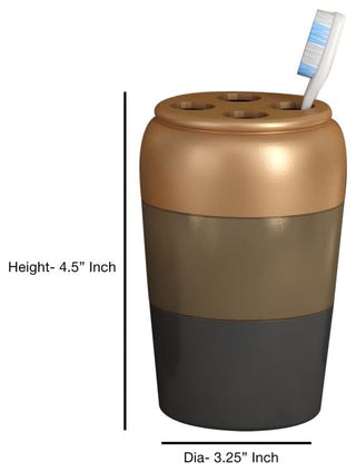 nu steel Horizon 3 Tone Copper Toothbrush Holder