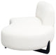 Vesper Curved Armless Right Chaise, White