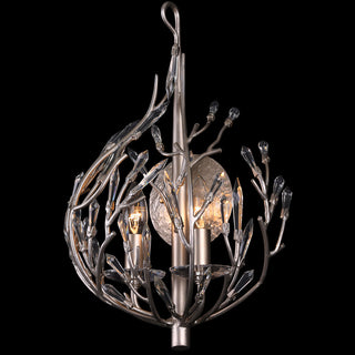 Bask 2-Lt Crystal Sconce - Gold Dust