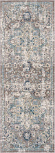 Hauteloom Cabacungan Gray & Blue Washable Area Rug, 2'7"x7'3" Runner