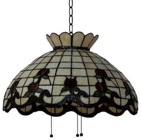 Meyda Lighting 232767 20" Wide Roseborder Pendant