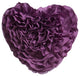 Rufflepuff Ruffled Heart Pillow, Orchid