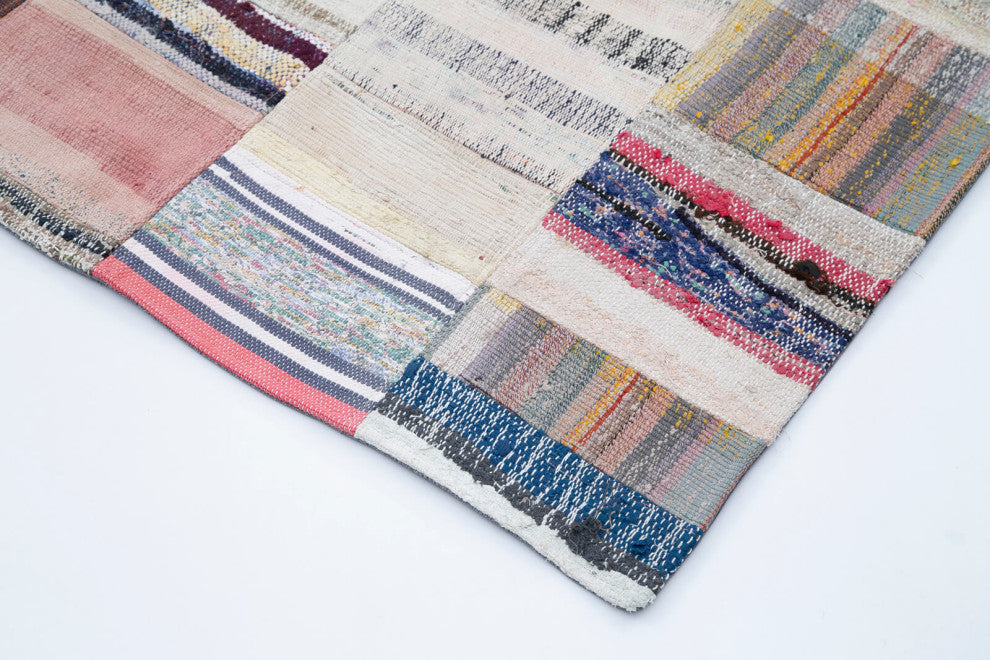Rug N Carpet - Handmade Anatolian 7' 5'' x 11' 7'' Rustic Patchwork Kilim Rug