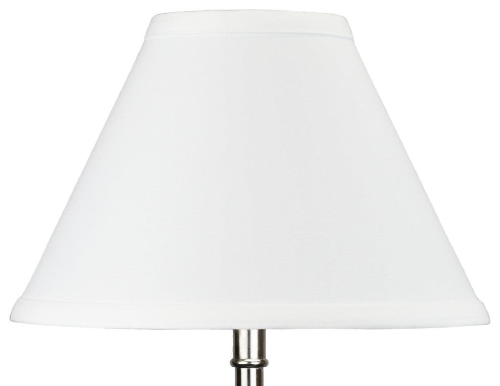 Fenchel Shades 4"x10"x7" Spider Attachment Empire Lamp Shade, Linen White