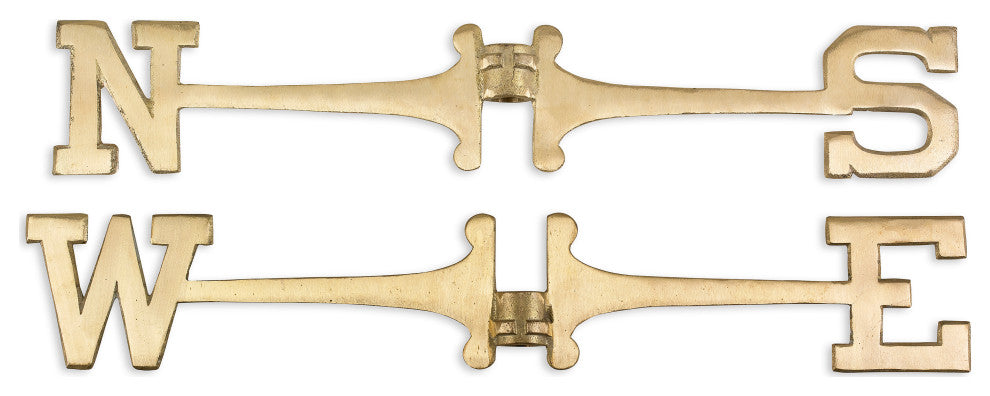 Brass Extra-Large 22" Weathervane Directionals by Good Directions