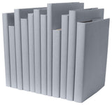 Decorative Books - Marble Oversized Paper Wrapped Book Bundle - 1 foot of Grey Books