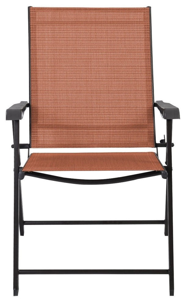 Modern Patio Folding Chairs With Durable Steel Frame