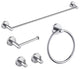 Circular 5-Piece Bathroom Hardware Set, Chrome