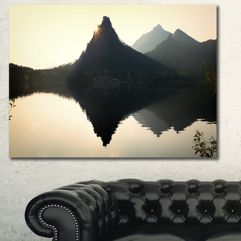 National Park Burabay at Sunset, Landscape Canvas Art Print, 60x40