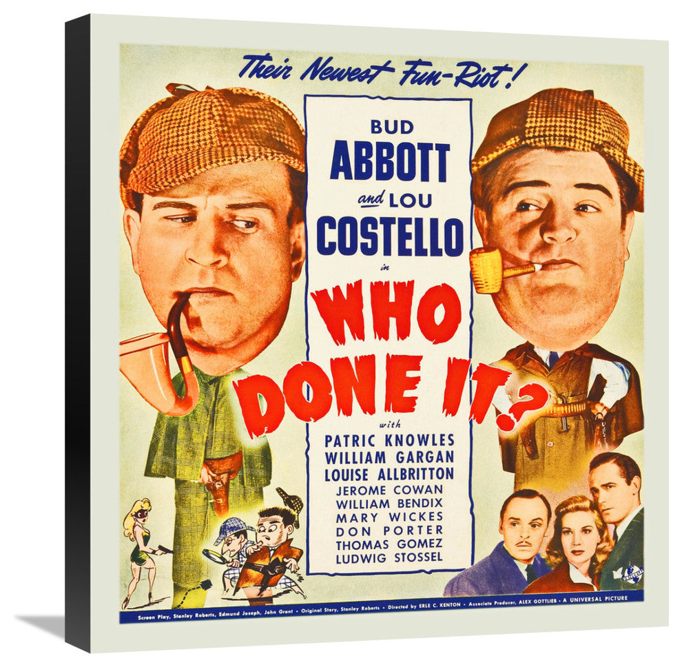 "Abbott & Costello - Who Done It" Canvas by Hollywood Photo Archive, 21x22"