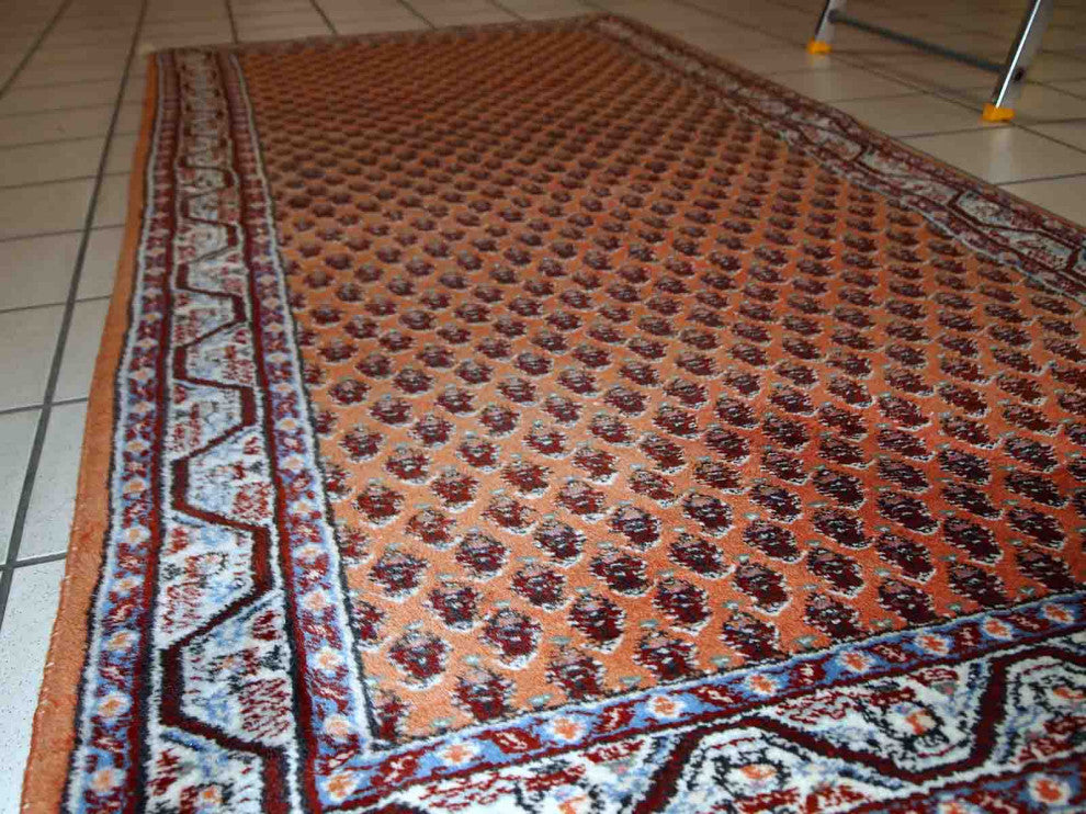 Handmade Vintage Indian Seraband Rug, 3'x6.3', 94cmx194cm 1980s