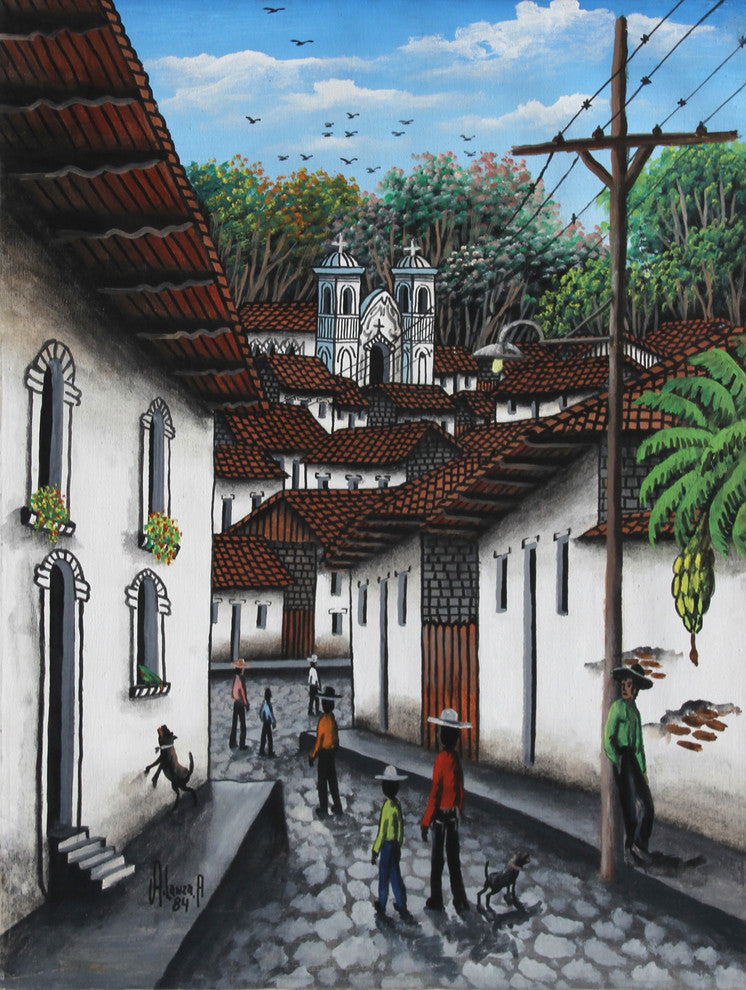 Abraham Lanza Andino "Tegucigalpa, Honduras" Oil Painting