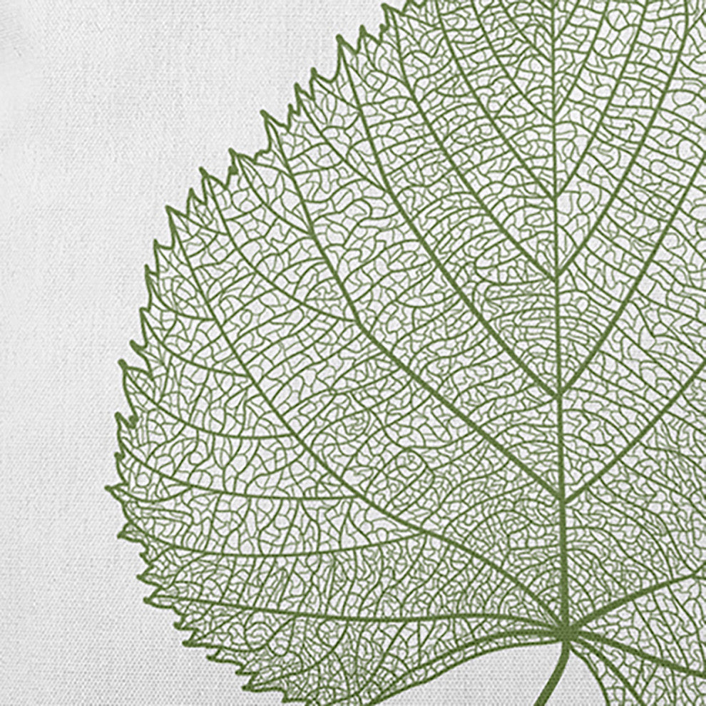 Leaf Study Accent Pillow, Scallion, 26"x26"