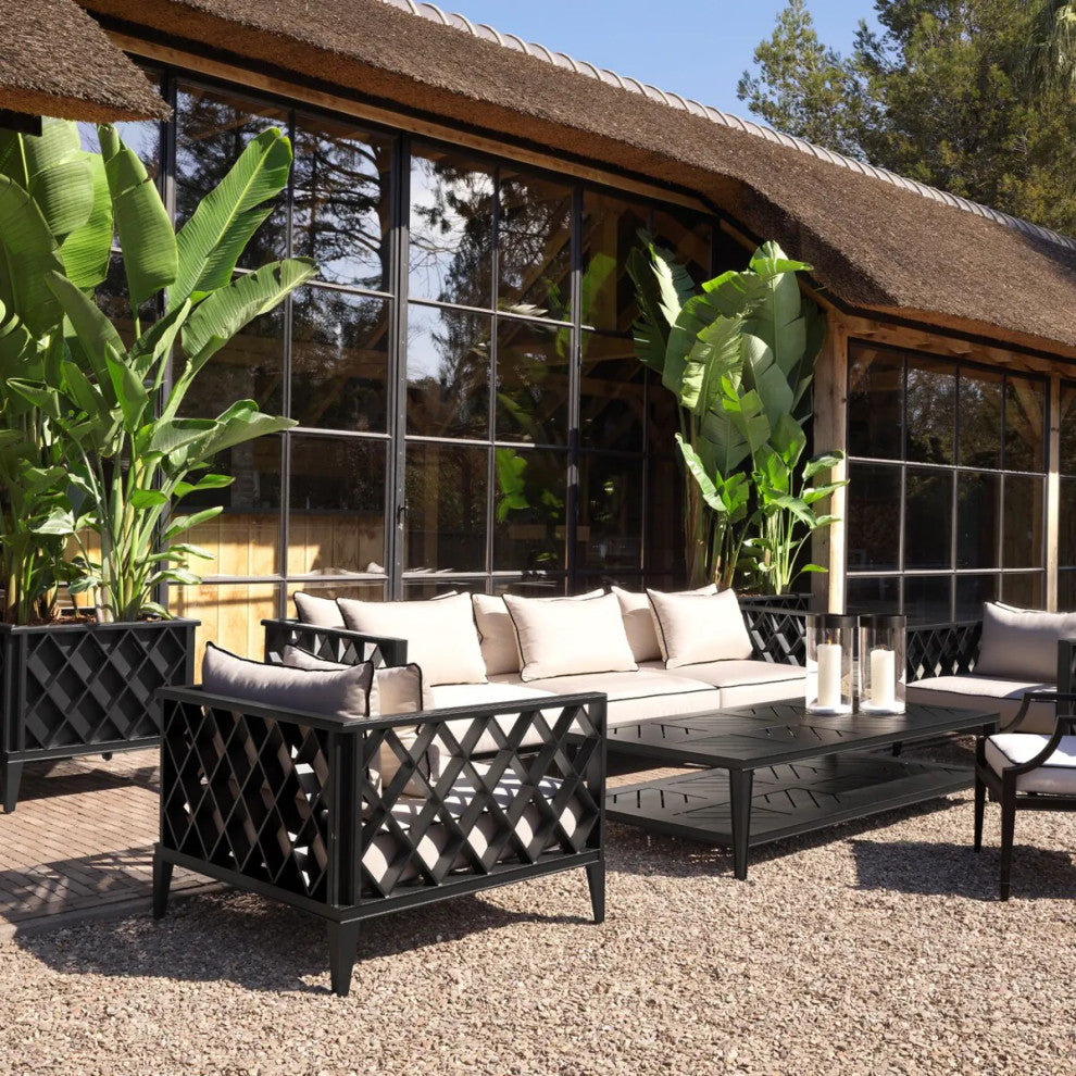 Black Rectangular Outdoor Coffee Table | Eichholtz Bell Rive