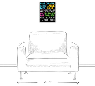 Have Courage Be Kind 11x14 Canvas Wall Art