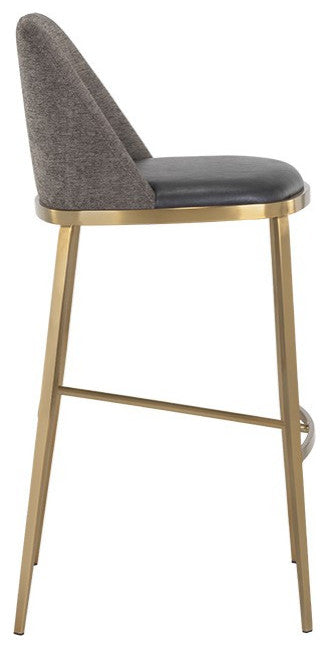 Dover Barstool, Bravo Portabella/Sparrow Gray
