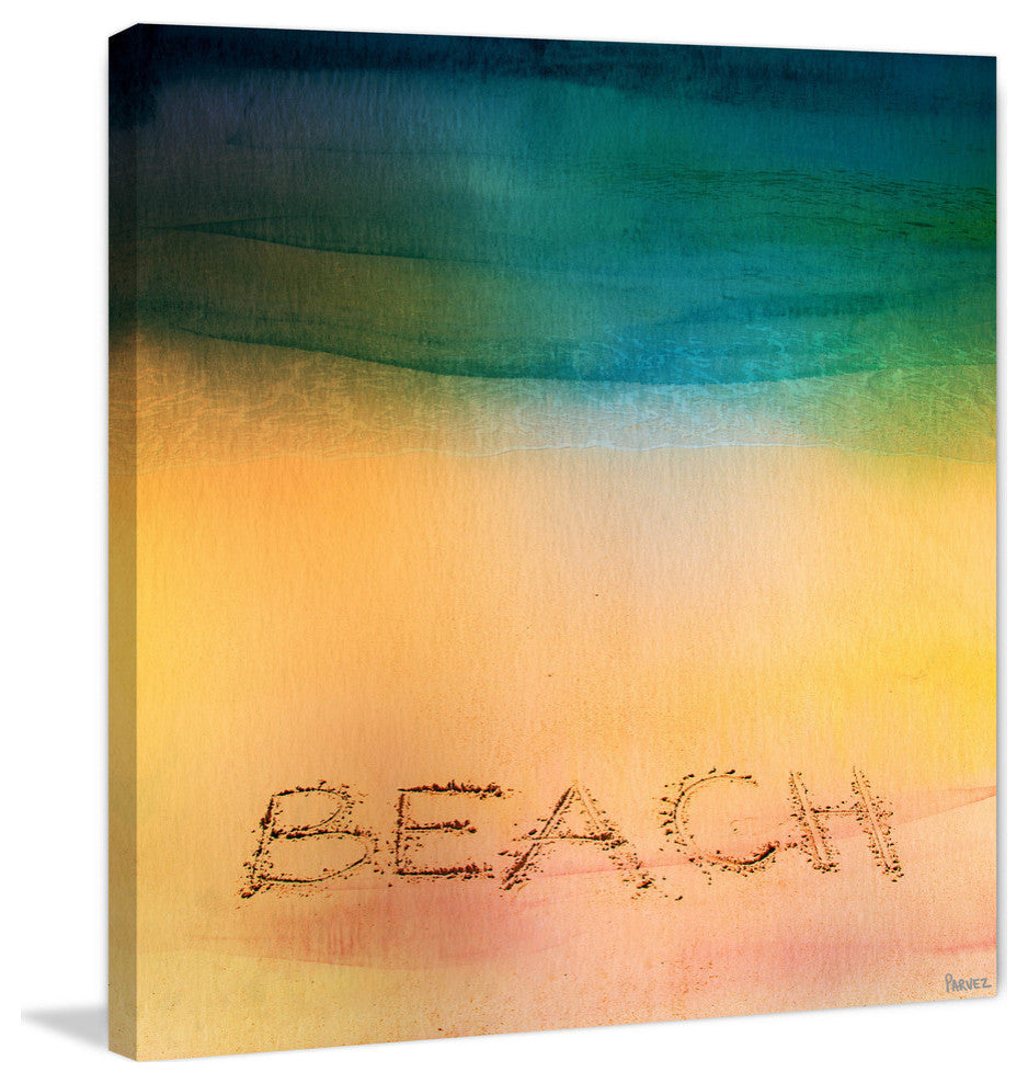 "Beach Sand" Painting Print on Wrapped Canvas, 48"x48"