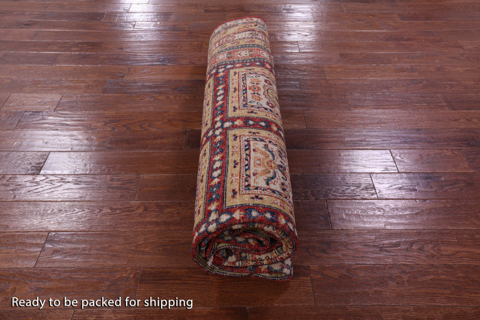 8' 2" X 11' 4" Persian Garden Design Hand Knotted Rug Q10956