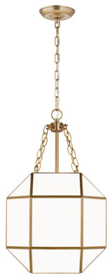 Morrison Small Three Light Lantern, Satin Brass
