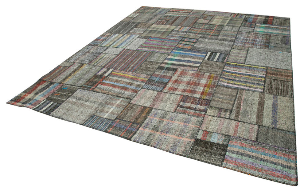 Rug N Carpet - Handmade Turkish 10' 10'' x 13' 6'' Unique Patchwork Kilim Rug