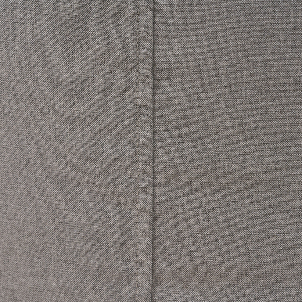 Crystal Cay Outdoor Water Resistant 2' Ottoman Pouf, Charcoal