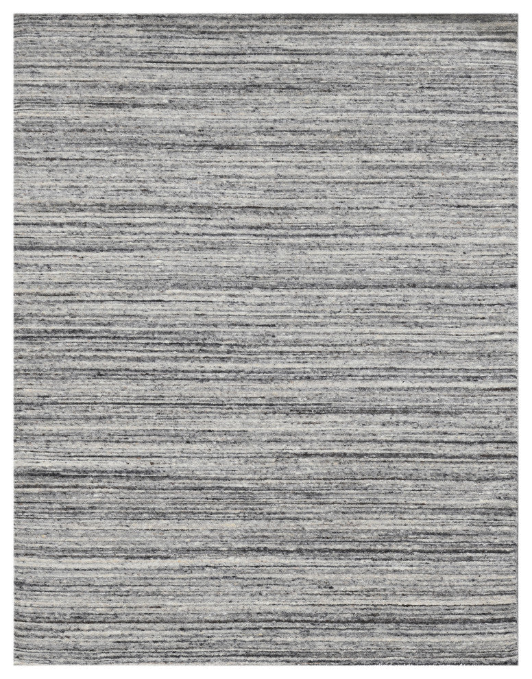 Heaven Lumia Area Rug, Silver, 8' x 10', Striped