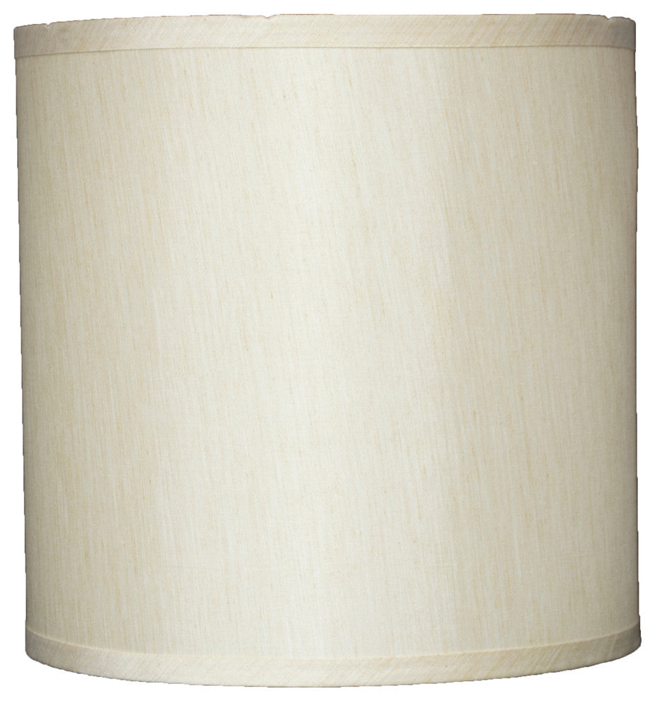 Classic Drum Faux Silk Lamp Shade, Cream, 10"