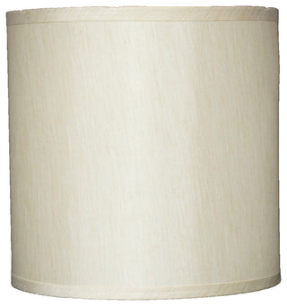 Classic Drum Faux Silk Lamp Shade, Cream, 10"